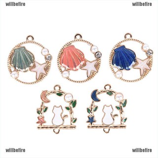 Willbefire จี้รูปปลาดาว เครื่องประดับ 10 ชิ้น /