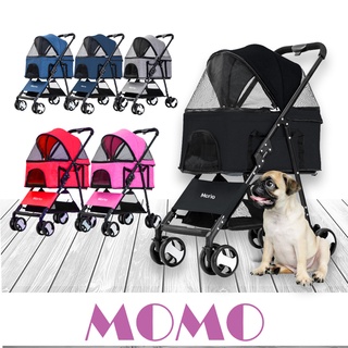 Morio รถเข็นสัตว์เลี้ยง (LC111) รถเข็นสุนัข  รถเข็นแมว รถเข็น Morio Pet Stroller