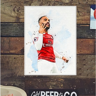 โปสเตอร์ ผ้าแคนวาส อเล็กซานเดร ลากาเซ็ตต์ (2) ทีมอาร์เซนอล Alexandre Lacazette Arsenal ภาพวาด ศิลปะ นักบอล นักฟุตบอล