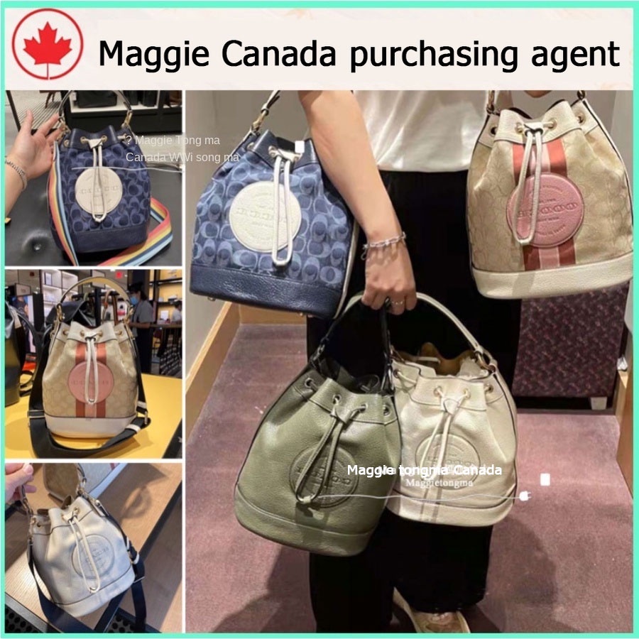 #Maggie Canada# ของแท้ 100%COACH 4101 กระเป๋าสะพายไหล่ classic women's crossbody bag กระเป๋าสี่เหลี่ยมเล็ก