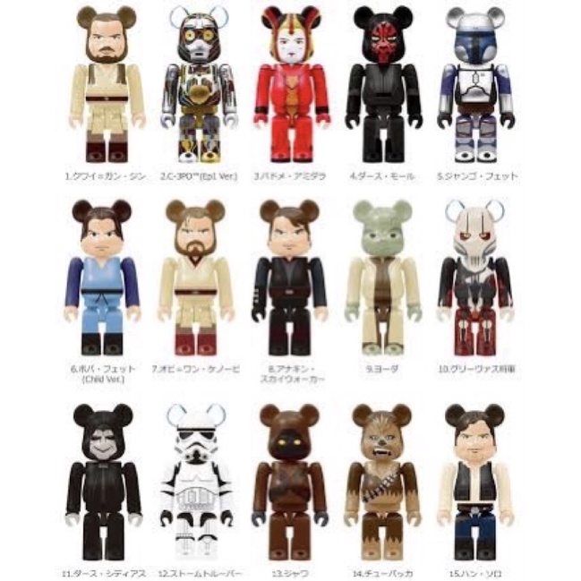 (ของแท้) Be@rbrick Happy Kuji x Star Wars 2017 (Bearbrick)