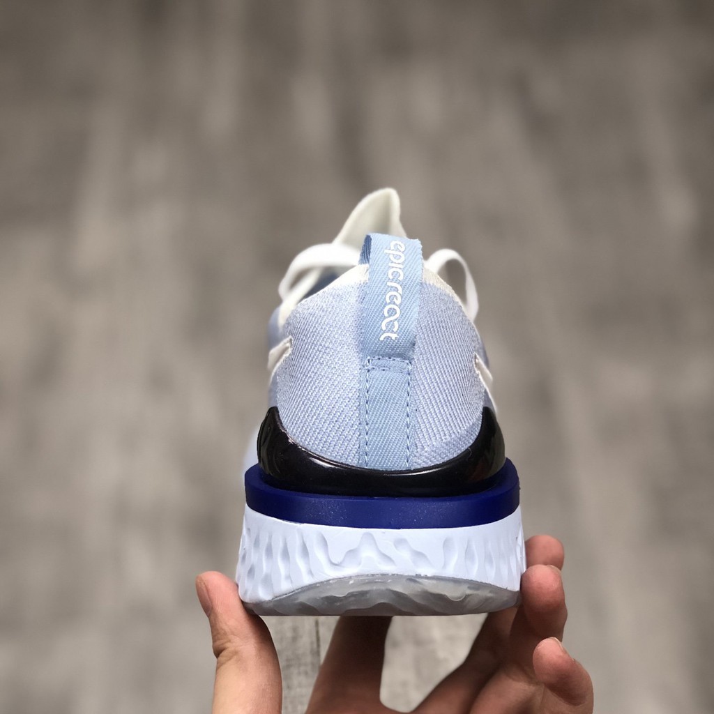 nike epic react blue casual shoes