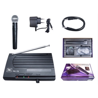 PK ไมค์ลอย ไมโครโฟนไร้สาย (Wireless Microphone) รุ่น PK-78