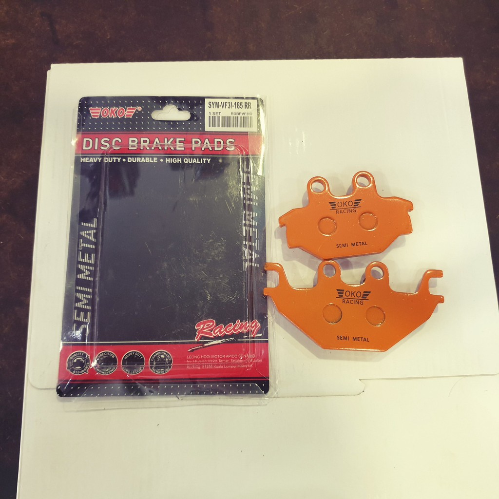 SYM VF3I /T2 REAR BREAK PAD/BREAK PAD BELAKANG OKO คุณภาพสูง