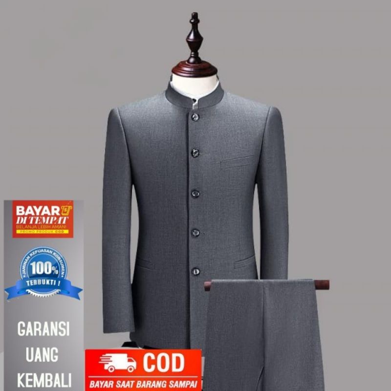 MANDARIN SUIT FOR MEN, FORMAL SUIT, CASUAL SUIT
