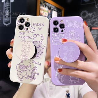 เคสซิลโคน Xiaomi Redmi 9 9C NFC 9A 9i 9T 9 PRO Power 10X POCO M2 PRO Redmi Note 9 8 10 10S 9 PRO MAX 9S Xiaomi Redmi POCO X3 NFC X3 PRO M3 TPU Full Cover Winnie the Pooh TPU Phone Case for With Stand