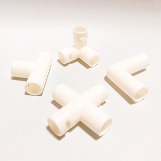 ข้อต่อ PVC ข้อต่อพีวีซี สีขาว หนา 4 หุน ข้อต่อสามทางตั้งฉาก สี่ทาง สามทาง งอ90องศา