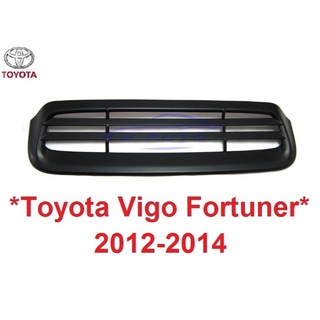 ครอบจมูก TOYOTA  VIGO  FORTUNER 2012 - 2014 ดำด้าน โตโยต้า ฟอร์จูเนอร์ ครอบช่องลม สคูป ครอบช่องระบายลม วีโก้ แชมป์ จมูก