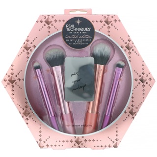 💥New 🇺🇸 Real Techniques by Samantha Chapman Limited Edition, Metallic Dimension Brush Kit, 5 Piece Kit