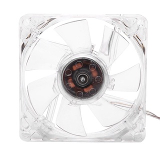 【PC Mall.zr】 8cm USB Colorful Light Transparent Cooling Fan 5V CPU For Computer