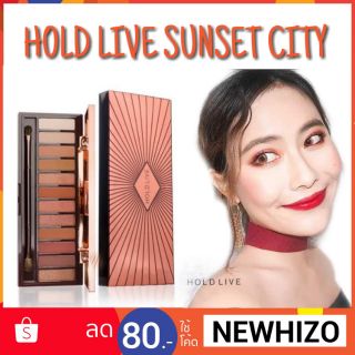 🔥ส่งฟรี J&amp;T เก็บเงินปลายทาง แท้/พร้อมส่ง HOLD LIVE Sunset eyeshadow