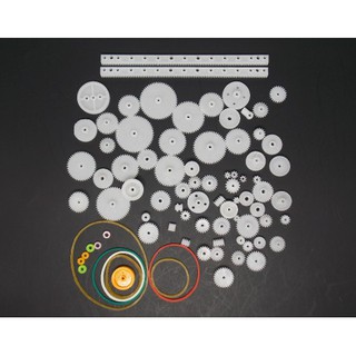 75 ชิ้นอุปกรณ์เกียร์พลาสติกสําหรับใช้ในการเชื่อมต่อสายเข็มขัดรัด 8-56