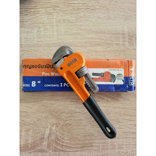 META กุญแจจับแป๊บขาเดี่ยว  จับแป๊บ ประแจจับแป๊บ PIPE WRENCH ขนาด 8นิ้ว จับท่อได้ถึง 1นิ้ว ของแท้ สินค้าพร้อมส่ง