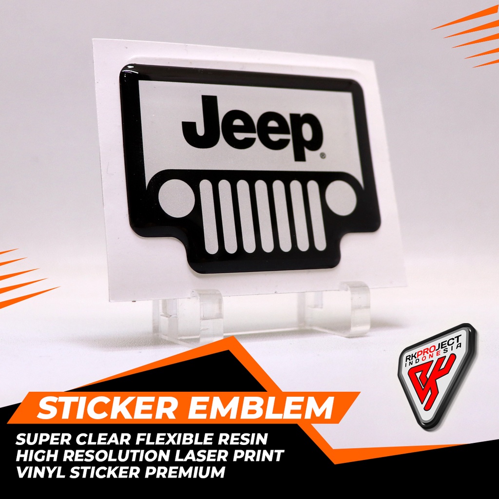 Jeep FLEXIBLE RESIN สติ๊กเกอร์ EMBLEM