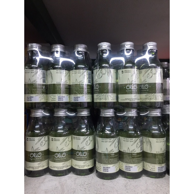 Olio Essence Olive Oil 60 ml. โอลิโอ้ น้ำมันมะกอกหอม บำรุงผม บำรุงผิว