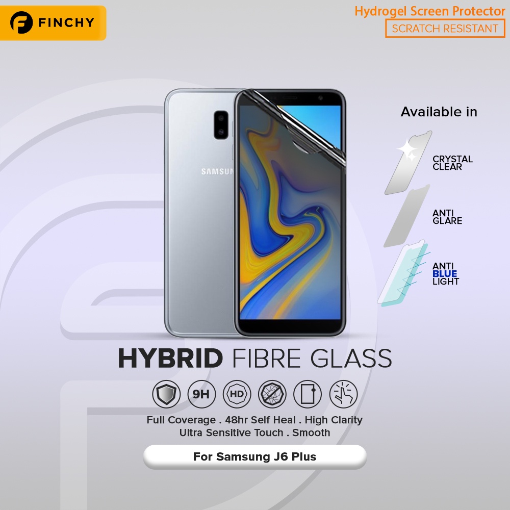 FINCHY Samsung J6 Plus Hydrogel Premium Anti-Break Screen Protector - ด้านหน้า