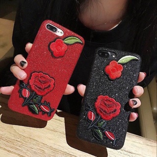 ✨เคสกากเพชรกุหลาบ 190฿