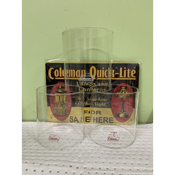โป๊ะตะเกียง Coleman  Pyrex Globe  ตะเกียงรุ่น 220 228 235 290 295 ของแท้ coleman USA รุ่นเก่า มือสอง