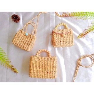 กระเป๋าสานสะพายจิ๋ว งานพร้อมซับทุกใบ สวย มินิมอล 👜