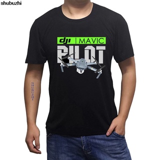 [S-5XL]เสื้อยืดลําลอง แขนสั้น พิมพ์ลายโดรน Dji Mavic Pilot สีดํา และสีขาว สําหรับผู้ชาย 520043