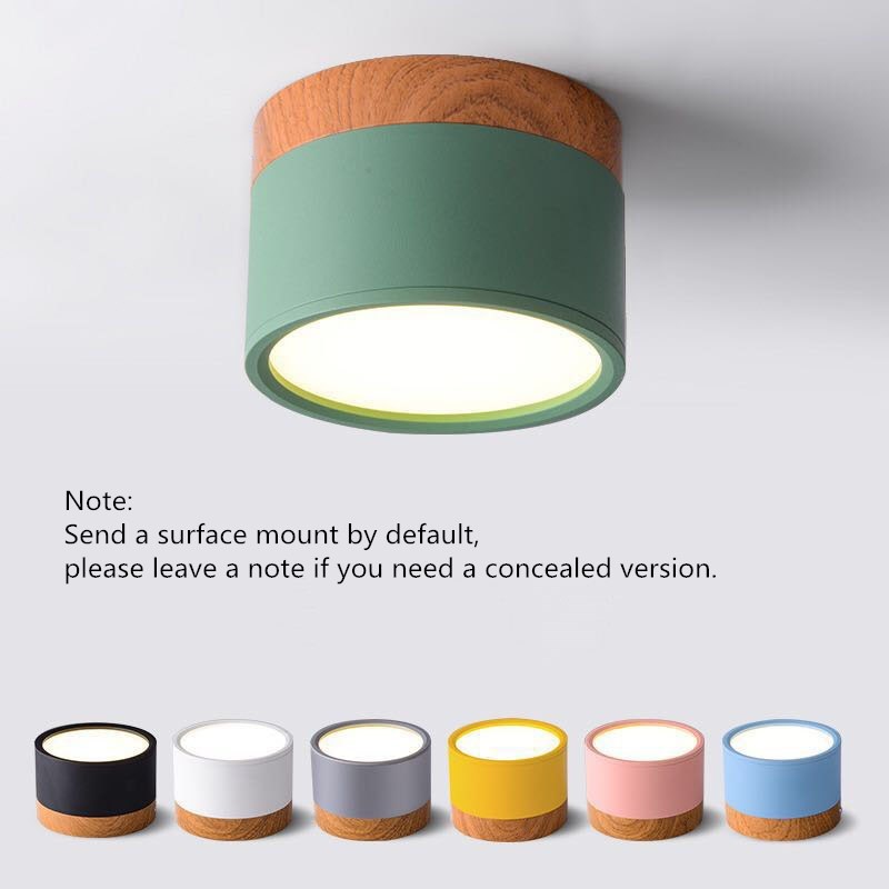 โคมไฟเพดาน LED สีมาการอง เหล็ก และไม้ สไตล์โมเดิร์น สําหรับห้องครัว บาร์