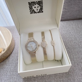 นาฬิกา Anne Klein ดีไซน์เก๋ แถมกำไล2 เส้น รูปดอกไม้สวยมาก