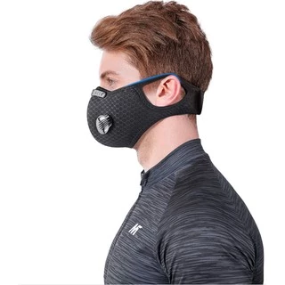 🇹🇭หน้ากากกันฝุ่นระบายอากาศ 2 - filter pm 2 . 5 สําหรับผู้ใหญ่วัยรุ่นพร้อมแผ่นกรอง กันฝุ่น ละอองน้ำ ปรับสายได้-hp5280