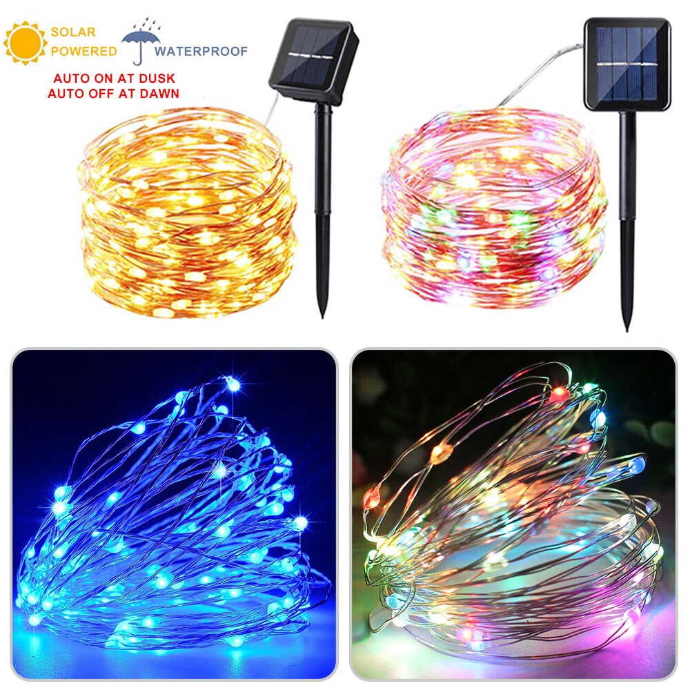 Led พลังงานแสงอาทิตย์ String Light 22M Fairy Tale ในร่มกลางแจ้ง USB ไฟ led สวนครอบครัว Ball Party คริสต์มาส