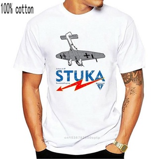 เสื้อวินเทจชาย - เสื้อยืดผ้าฝ้ายผู้ชาย Stuka แฟชั่น Ww2 Wehrmacht กองทัพ Legende Deutsches Reich Eh