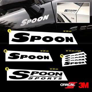 สติ๊กเกอร์ แต่งรถ สำนักแต่ง SPOON SPORTS  HONDA