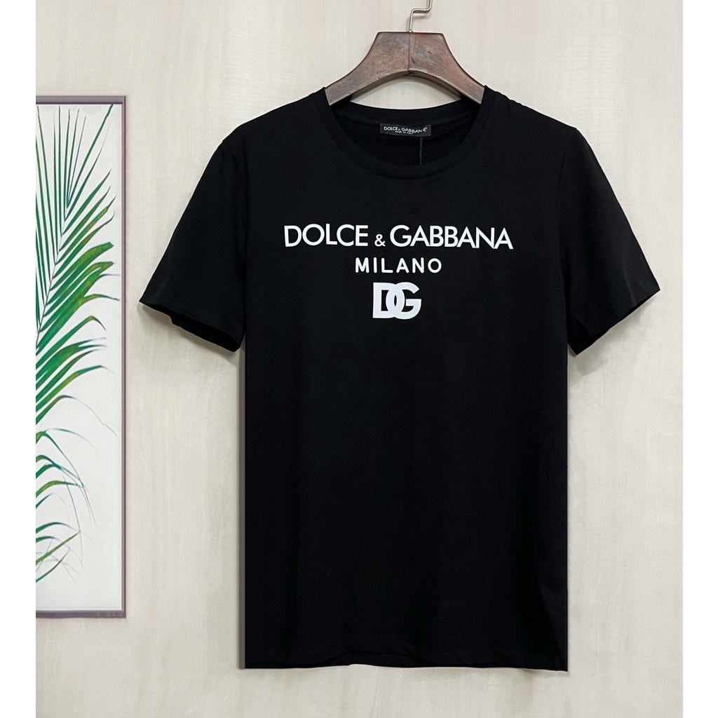 D0lce&gabba 2022 เสื้อยืดแขนสั้นคอกลมพิมพ์ลายโลโก้สําหรับผู้ชาย