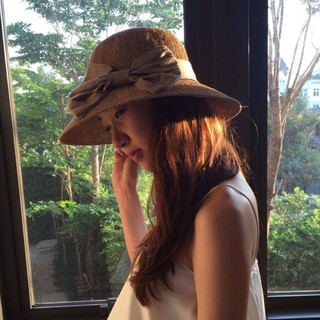 หมวก หมวกปานามา Cloche with Big Bow