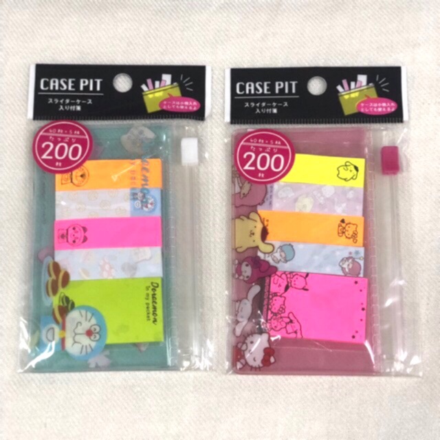 Case Pit (Post-it พร้อมซองพลาสติก) ~ Doraemon และ Snario