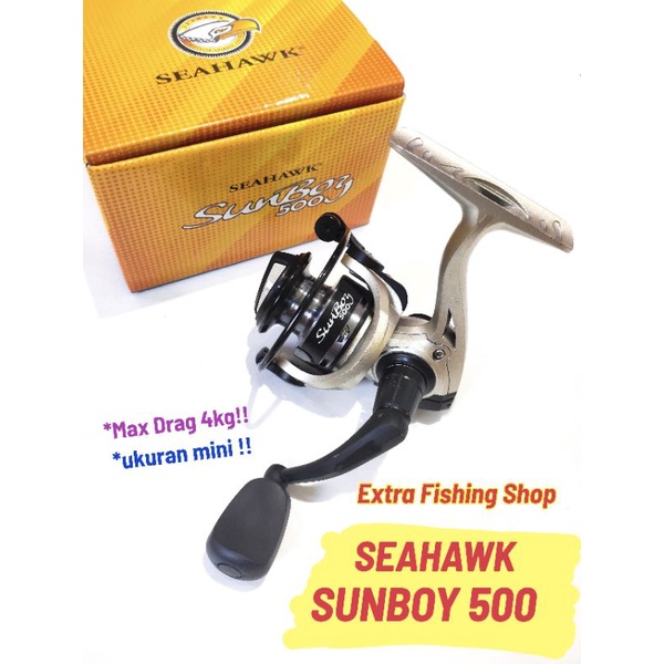 Seahawk SUNBOY Reel 500 || Mini Size || Max DRAG 4KG JpgA | Shopee Thailand