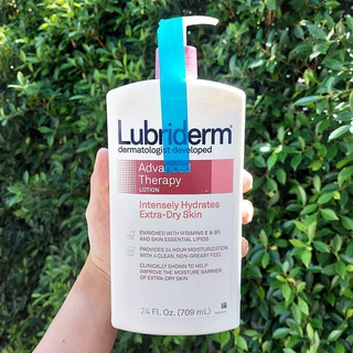 ลูบริเดิร์ม โลชั่น สำหรับผิวแห้งมาก Advanced Therapy Lotion Deeply-Hydrates Extra-Dry Skin 709 ml (Lubriderm®)