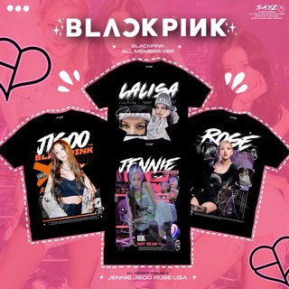 ผ้าฝ้าย 100%เสื้อเชิ้ต Blackpink | ชุด Blackpink | เจนนี่ | Jisoo | ลิซ่า | กุหลาบ | เสื้อเชิ้ต Kpop by sayzcoS-3XL ขนาด