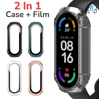 2in1 เคสป้องกันหน้าจอ + ฟิล์ม 3D สําหรับ Xiaomi Mi Band 7 NFC