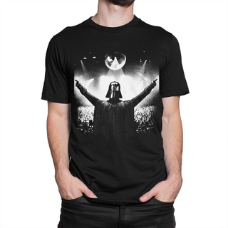 คอลูกเรือเสื้อยืดคอกลมเสื้อยืดลําลอง ผ้าฝ้าย แขนสั้น พิมพ์ลาย  Darth Vader Party สําหรับผู้ชาย O65YT662665ผ้าฝ้