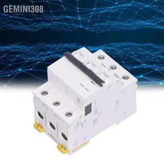 Gemini308 เบรกเกอร์วงจร 3P แรงดันไฟฟ้าต่ํา สวิตช์ป้องกันไฟรั่ว Ac 400V 63A Ic65N