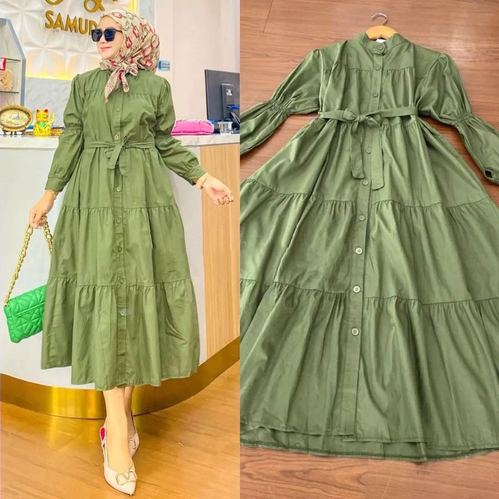 NAIRA MIDI DRESS จัมโบ้