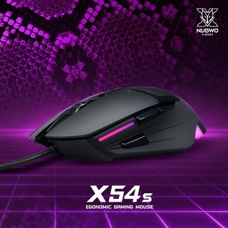 เมาส์ MOUSE NUBWO-X ERGONOMIC X54S (BLACK) ประกัน2Y เม้าส์ เมาส์เกมมิ่ง เมาส์เล่นเกมส์ เมาส์เกมเมอร์ เมาส์ดี เมาส์คุณภาพ