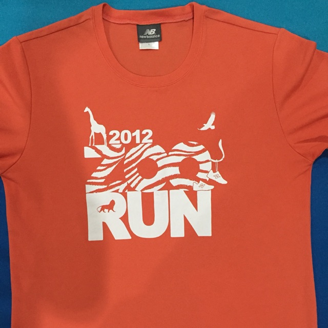(พร้อมส่ง ของแท้) เสื้อวิ่ง New Balance สีส้ม Zoo Run