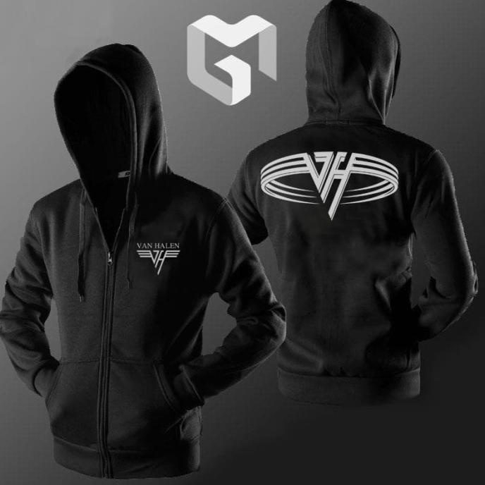 Hoodie Jacket Sweater Gitaris Eddie Van Halen Sweatshirt Zipper