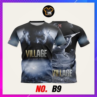 เสื้อเกมส์เด็กและผู้ใหญ่ VILLAGE เสื้อยืดลายเกรดพรีเมียม รหัสB9