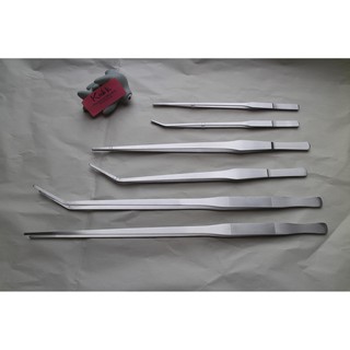 Forcep ที่คีบ ฟอเซปสเเตนเลส  เเหนบปลายตรง-ปลายงอขนาด 27,38,48cm ส่งจากในไทย