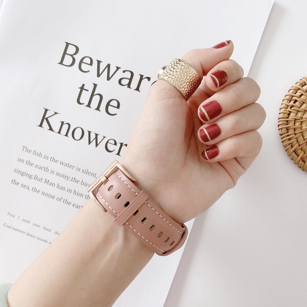 สายหนังสําหรับ For Smart Watch GS7 GS8 Max HK9 HK8 JS9 Pro Max 49มม. S9 38 มม.40 มม.42 มม.44 มม 41 ม