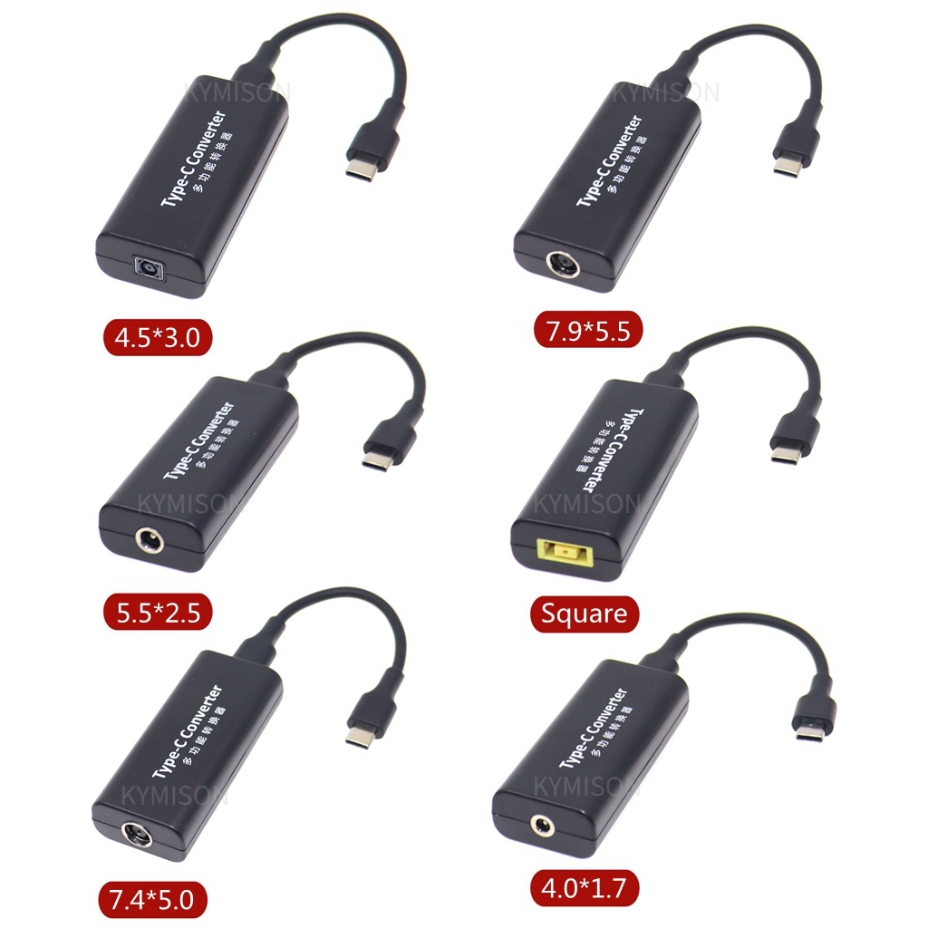 แล็ปท็อป Power Jack Connector Dc Adapter Charger Converter สําหรับ Le-novo Hp A-sus 7.4*5.0 7.9*5.5 