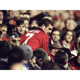 โปสเตอร์ เอริก ก็องโตนา Eric Cantona Manchester United แมนเชสเตอร์ยูไนเต็ด Manu MUFC แมนยู Red Devils Poster ฟุตบอล