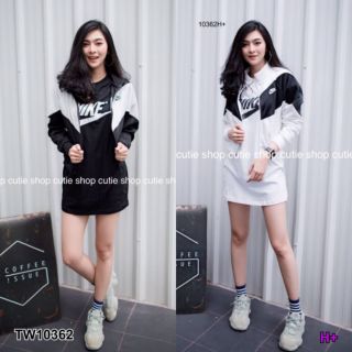 [10362] Set 2 ชิ้น เสื้อแจ็กเก็ต+เดรส