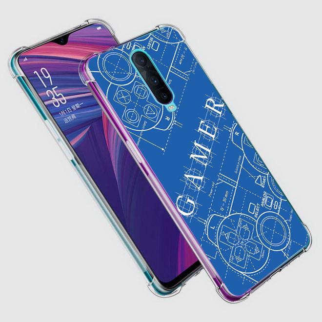 เคส สำหรับ OPPO R17 Pro Anti-Shock Protection TPU Case [Gamer Illustration Blue]